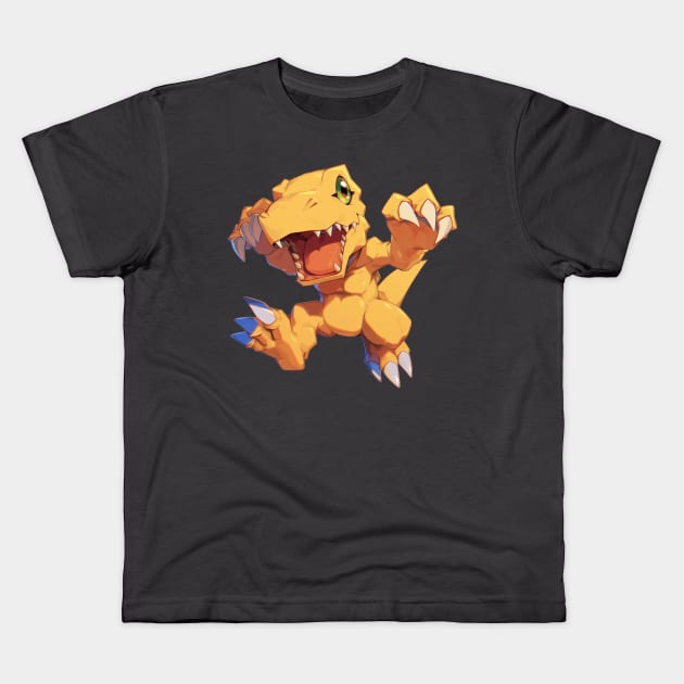 YOUR FRIEND AGUMON Kids T-Shirt by Drank